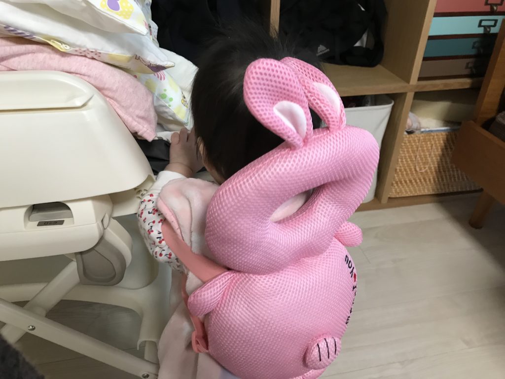 赤ちゃんの転倒防止リュックのレビュー