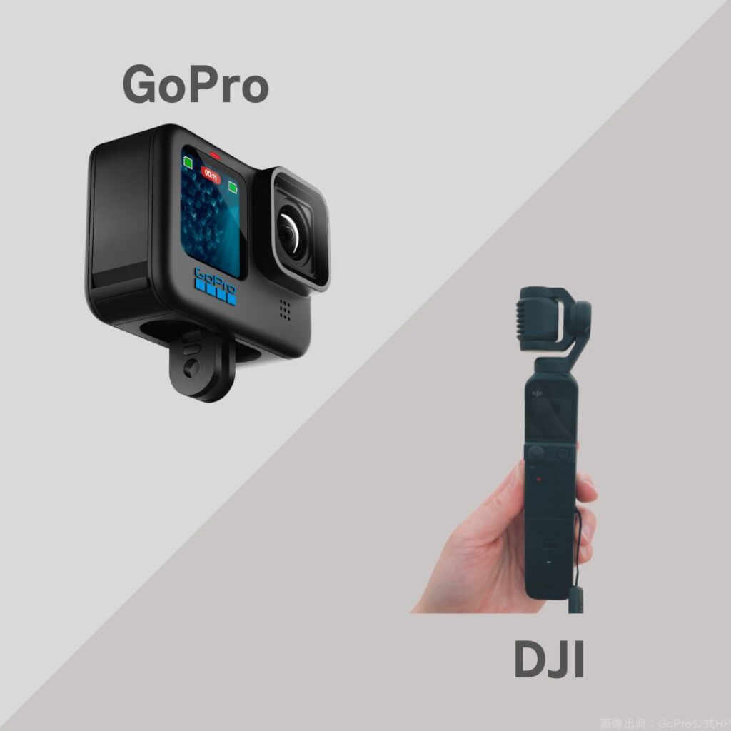 GoProとDJIの比較